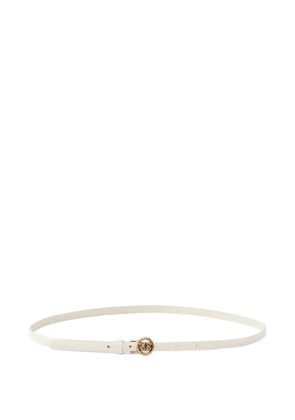 PINKO Love Birds-buckle belt - White