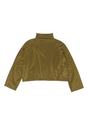 Bimba y Lola mock-neck long-sleeve blouse - Green