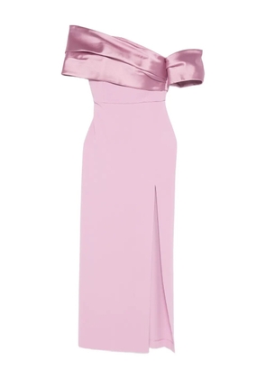 Solace London Alexis off-shoulder maxi dress - Pink