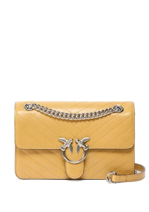 PINKO chevron chain cross body bag - Yellow