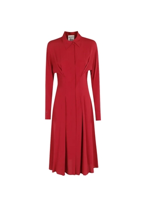 Semicouture Clement button midi dress - Red