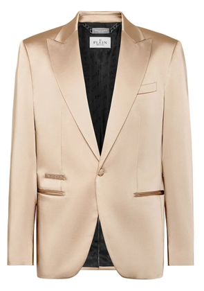 Philipp Plein satin blazer - Neutrals