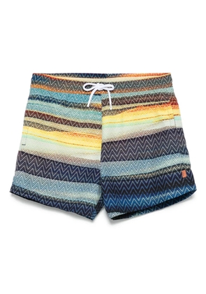 Missoni zigzag-print swim shorts - Blue