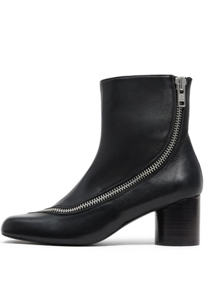 Bimba y Lola 55m zip-detail boots - Black
