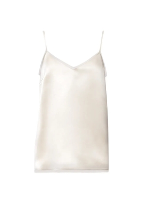 Fabiana Filippi satin V-neck top - White