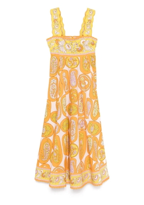 ALEMAIS Diana midi dress - Orange