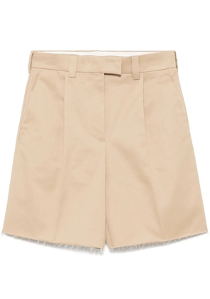 Miu Miu cotton shorts - Neutrals