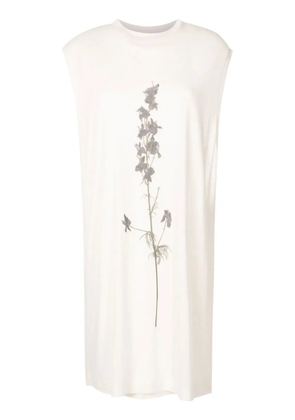 Osklen flower-print shift-dress - Neutrals