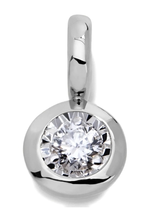 Monica Vinader solitaire-diamond pendant necklace - Silver