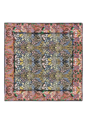 Bimba y Lola floral-print square scarf - Black