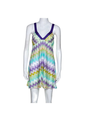 Missoni Pre-Owned 2024 V-neck mini dress - Purple