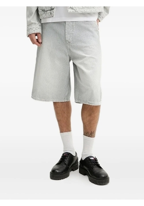HUGO striped-pattern cargo shorts - Blue