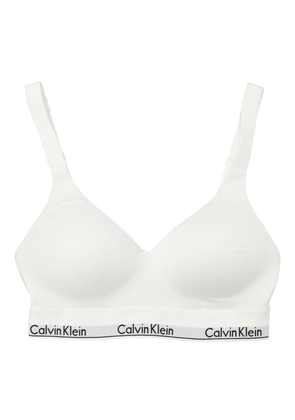 Calvin Klein logo bra - White