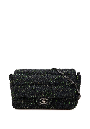 CHANEL Pre-Owned 2018-2019 CC Tweed Flap shoulder bag - Black