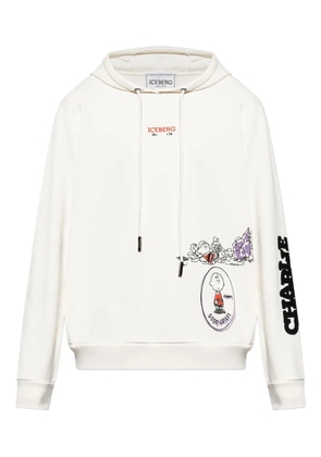 Iceberg X PEANUTS graphic drawstring hoodie - White
