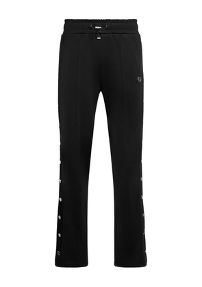 Philipp Plein snap-fit fastening track pants - Black