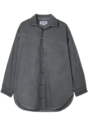 Sunnei garment-dyed shirt - Grey