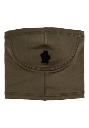 Moncler Grenoble logo-appliqué scarf - Green