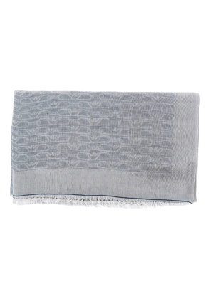 Emporio Armani patterned scarf - Grey