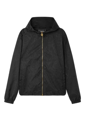 Versace Barocco jacquard windbreaker jacket - Black