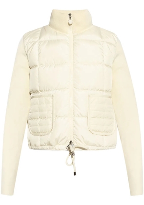 Moncler logo-appliqué padded jacket - Neutrals