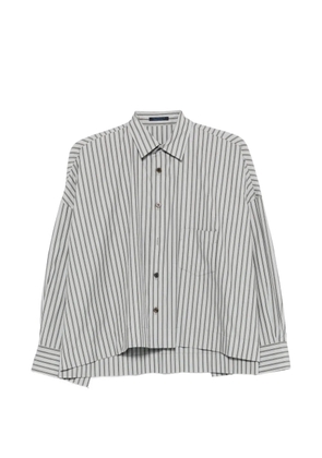 Yohji Yamamoto striped button shirt - Grey
