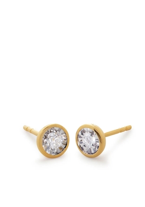 Monica Vinader solitaire earrings - Gold