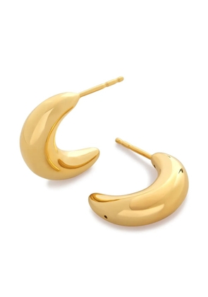 Monica Vinader Crescent Moon hoop earrings - Gold