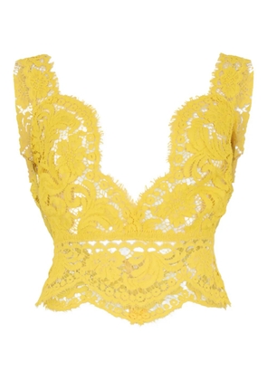 DSQUARED2 Sophie lace top - Yellow