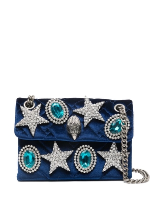 Kurt Geiger London quilted star-embellished mini bag - Blue