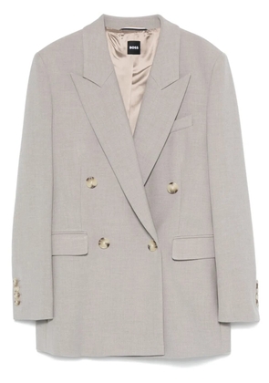BOSS double-breasted blazer - Grey