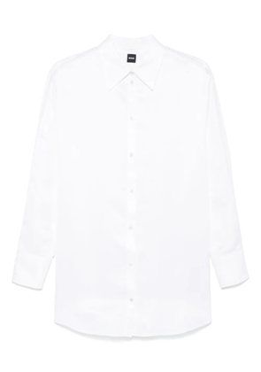 BOSS lace-detailed shirt - White