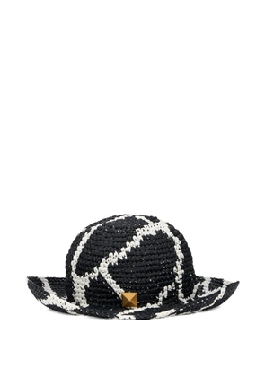 Valentino Garavani woven stud hat - Black