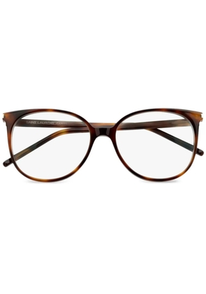 Saint Laurent Eyewear square-frame glasses - Brown