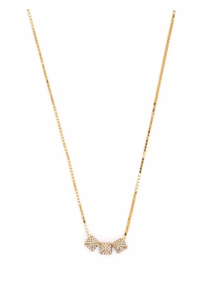 Valentino Garavani crystal-embellished Rockstud necklace - Gold