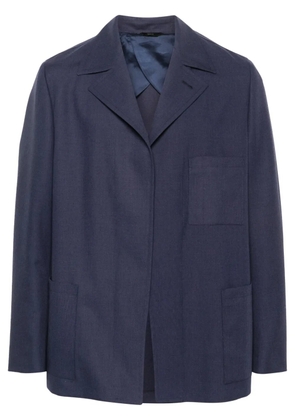 FENDI single-breasted wool blazer - Blue