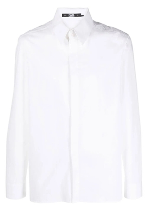 Karl Lagerfeld button-up poplin shirt - White
