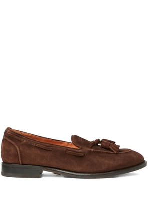 Ralph Lauren Purple Label tassel suede loafers - Brown