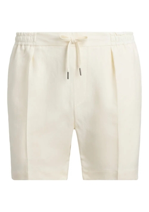 Ralph Lauren Purple Label pleated-front drawstring shorts - Neutrals