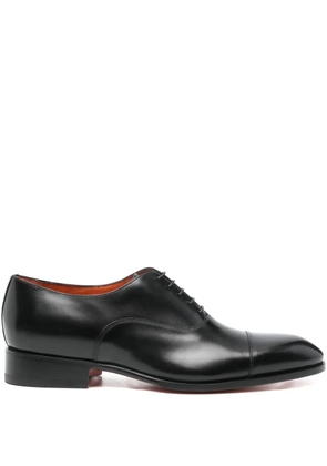 Santoni leather Oxford shoes - Black