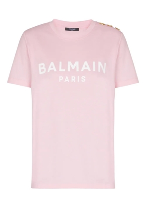 Balmain logo-print T-shirt - Pink