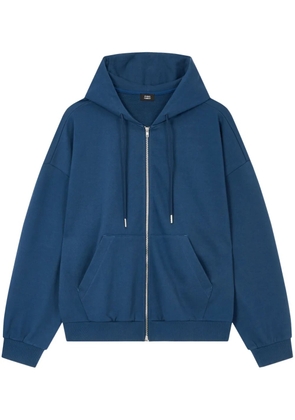 TOMBOY cotton zip-up hoodie - Black