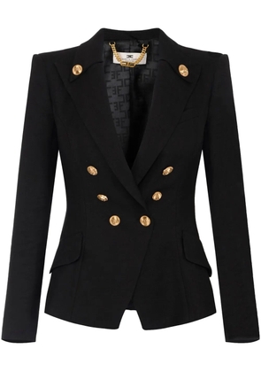 Elisabetta Franchi button-detail blazer - Black