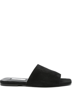 TOTEME velour-leather sandals - Black