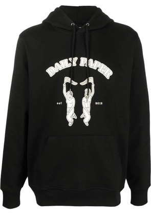 Daily Paper Noma graphic-print hoodie - Black
