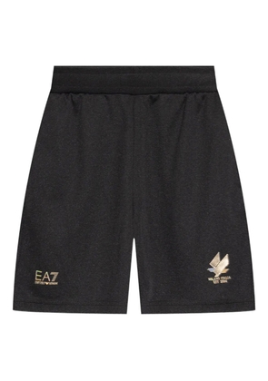 Ea7 Emporio Armani logo-detail shorts - Black