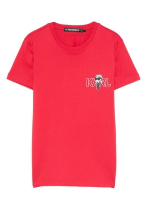 Karl Lagerfeld logo-print t-shirt - Red