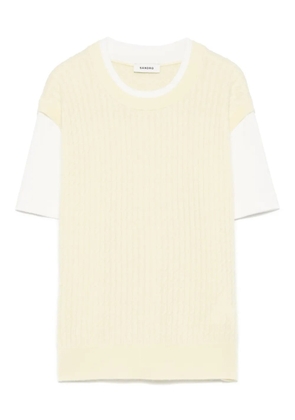 SANDRO layered T-shirt - Yellow