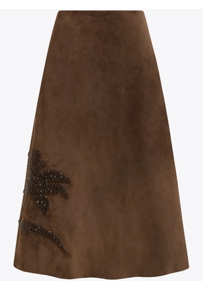 16Arlington Dafne midi skirt - Brown