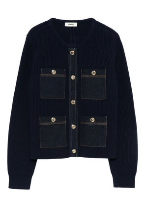 SANDRO button-up cardigan - Blue